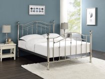 Bromley Chrome and crystal metal bed