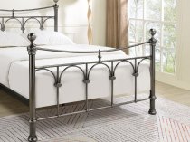 Rushmoor Antique Nickel finish metal bed