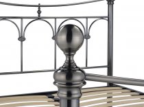 Rushmoor Antique Nickel finish metal bed