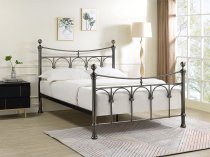 Rushmoor Antique Nickel finish metal bed