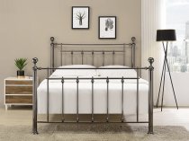 Ventnor Black Chrome and crystal metal bed