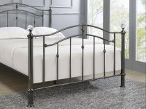 Bromley Black Chrome and crystal metal bed