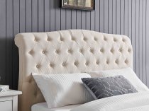 Middleton bedstead in a natural tone fabric