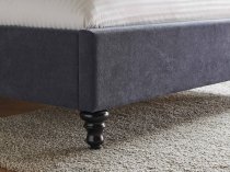 Middleton bedstead in dark grey fabric