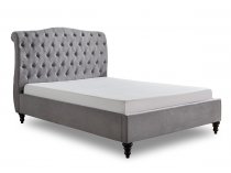Middleton bedstead in light grey fabric