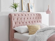 Middleton bedstead in pink fabric