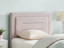 Kielder bedstead in pink fabric