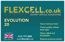 Flexcell.co.uk Evolution 20 mattress with Outlast cover