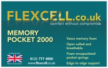 Flexcell.co.uk Pocket 2000 mattress 37 degree cover