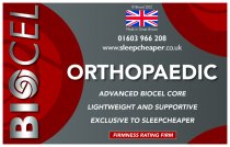 Biocel Orthopaedic mattress with detachable Merino wool topper