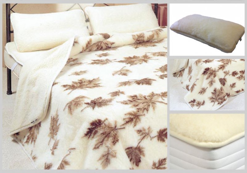 PAL Promotions Merino Wool Blanket Bedset