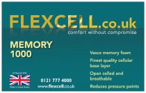 Flexcell.co.uk 1000 mattress with Coolmax cover