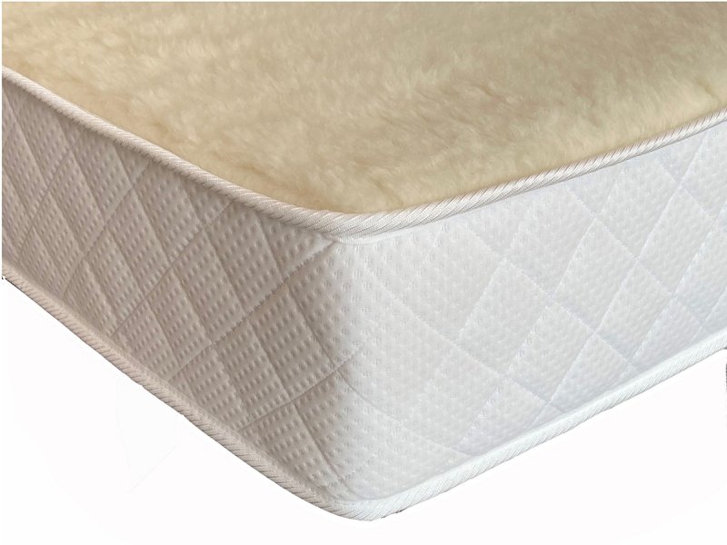 Biocel Orthopaedic mattress with integrated Merino wool topper