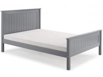 Tramore Wooden high foot end bed frame in grey