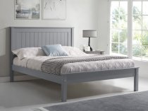 Tramore Wooden low foot end bed frame in dark grey