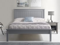 Tramore Wooden low foot end bed frame in grey