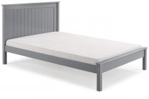 Tramore Wooden low foot end bed frame in grey