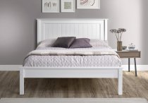 Tramore Wooden low foot end bed frame in white