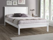 Tramore Wooden low foot end bed frame in white