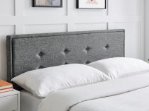 Harrow storage bedstead in grey fabric