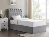Middleton Ottoman storage bedstead in light grey fabric