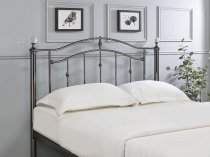 Bromley Black Chrome and crystal metal bed