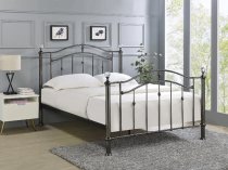 Bromley Black Chrome and crystal metal bed