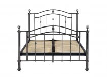 Bromley Black Chrome and crystal metal bed